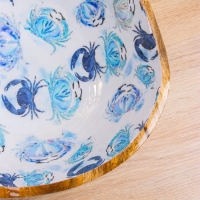 Салатник "Крабы" дерево манго 29х29х11 см