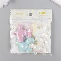 Декор для творчества пластик "Девочка с хвостиками. Перламутр" МИКС 4,5 см