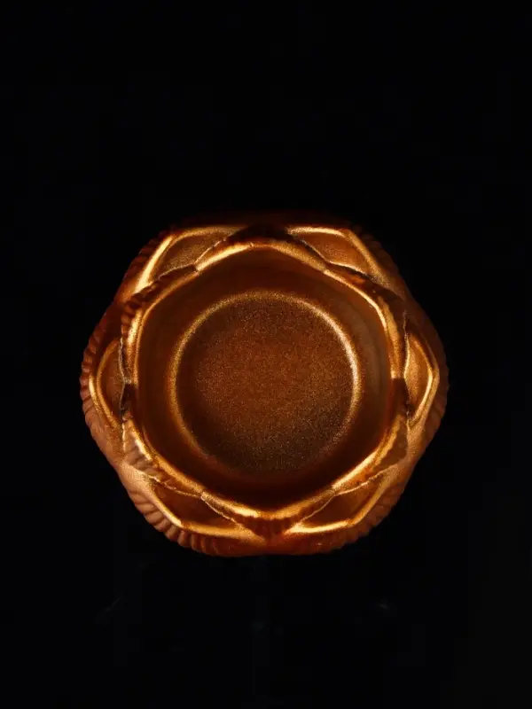 Набор "Кролик фен-шуй с подсвечником", 12х20 см, бронза