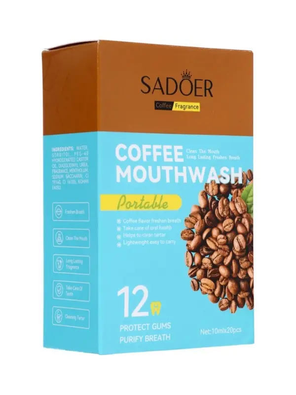 Набор ополаскивателей для рта в стиках со вкусом кофе, 20шт по 10 мл
