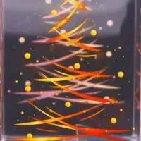 Коробка подарочная новогодняя складная ПВХ &laquo; Ёлочка гори!&raquo; 4&times;4&times;8 см