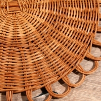 Подставка под горячее, 40х40х1 см, ротанг