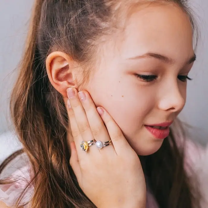 Кольцо детские &laquo;Ассорти&raquo; лилии, форма МИКС, цвет МИКС