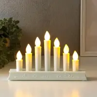 Светодиодная свеча LED RISALUX &laquo;Семь свечей&raquo; 3хAAA белый 23,7х5х15 см