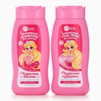 Набор детский "Нашей принцессе", гель-пена 250 мл, шампунь 250 мл, мочалка 25 гр