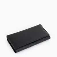 Кошелек жен 06-01-01 Июнь2523, 19*3*10 см, 3 отд+отд/молн, д/карт, д/монет, на магните черн   109097