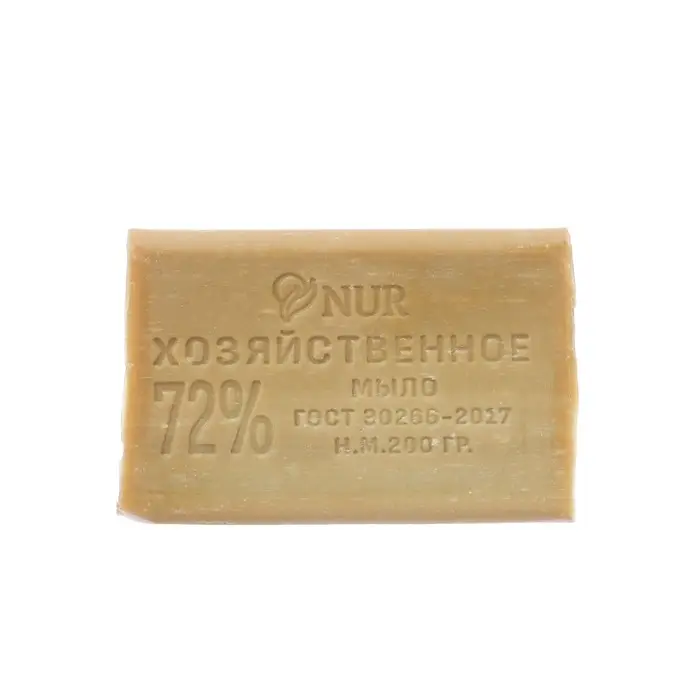 Мыло пятновыводитель хозяйственное 72 % NATURIANA в цветной обертке, 180 г
