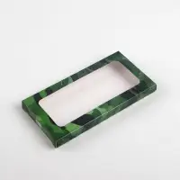 Коробка для шоколада, кондитерская упаковка, &laquo;23 февраля&raquo;, с окном, 17.3 х 8.8 х 1.5 см