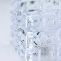 Светодиодная свеча LED "Свеча в кубе" 3хLR1130, прозрачный 4,7х4,7х4,7 см