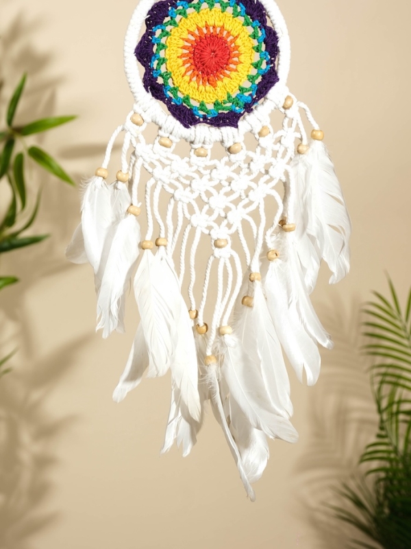 Ловец снов "Разноцветный цветок" 12х50 см.