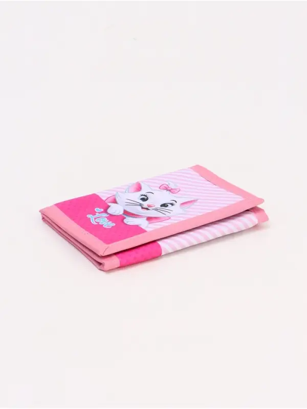 Кошелек детский на липучке, Коты аристократы