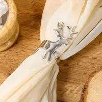 Кольцо для салфеток &laquo;Лесной олень&raquo;, 7.5&times;4.4,5&times;4.5 см, латунь, никелевое покрытие