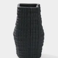 Ваза настольная керамика "Джорадо" 20х11 см, чёрный