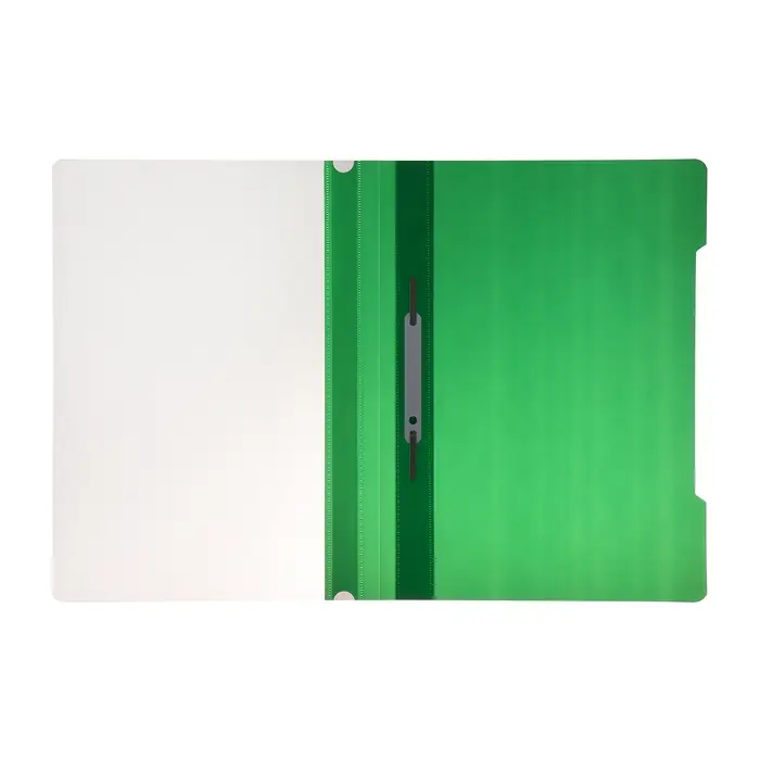 Папка - скоросшиватель Calligrata, А4, 160 мкм, зелёная, прозрачный верх