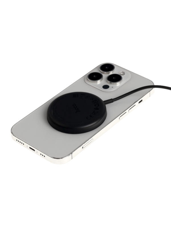 Беспроводное зарядное устройство Hoco CW52, MagSafe, магнит, 15 Вт, Type-C, 2 А, 1 м