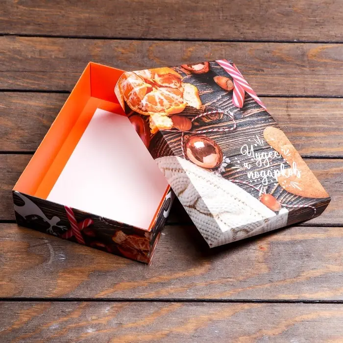 Коробка подарочная новогодняя складная, &laquo;Чудес и подарков&raquo;, 21&times;15&times;5.7 см