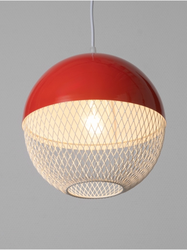 Светильник Lina 1х40Вт Е27 алый  26х26х32см