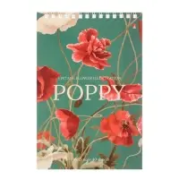 Блокнот А5, 40 листов на гребне "Цветы" Паттерн, обложка ламинированный картон, блок 55 г/м2, МИКС