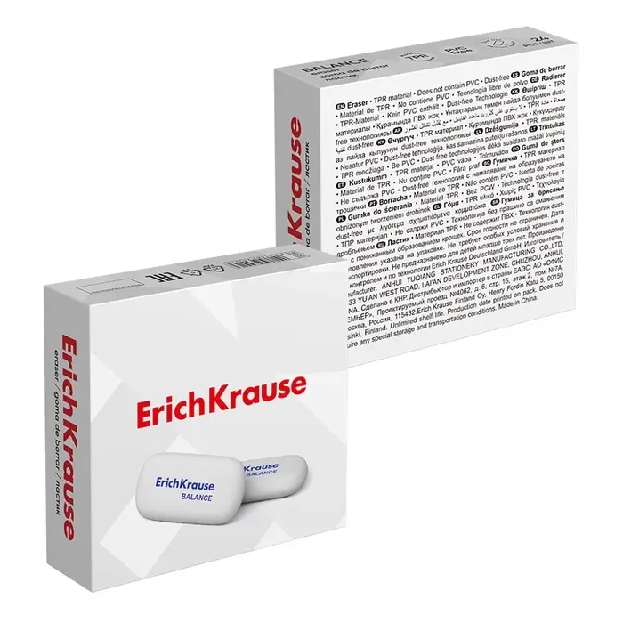 Ластик ErichKrause Balance Mini, 50 х 23 х 9 мм, мягкий, гипоаллергенный