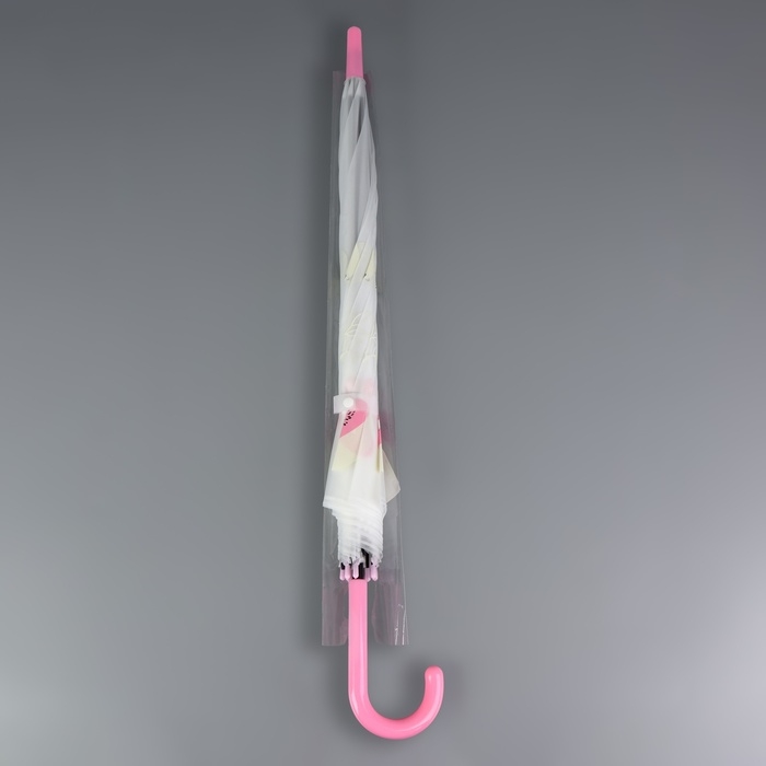 Зонт - трость полуавтоматический &laquo;Фрукты&raquo;, 8 спиц, R = 45/55 см, D = 110 см, рисунок МИКС