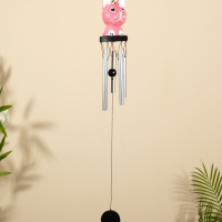 Музыка ветра "Кот" дерево, алюминий 8х8х80 см, МИКС