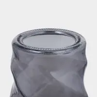 Стакан с трубочкой "Вихрь" 500 мл, 8х8х16 см, силиконовая крышка, черный