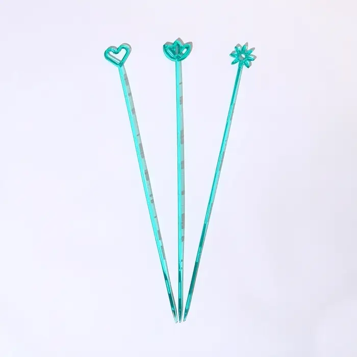 Опора для орхидей, h=44 см, пластик, бирюзовая, МИКС