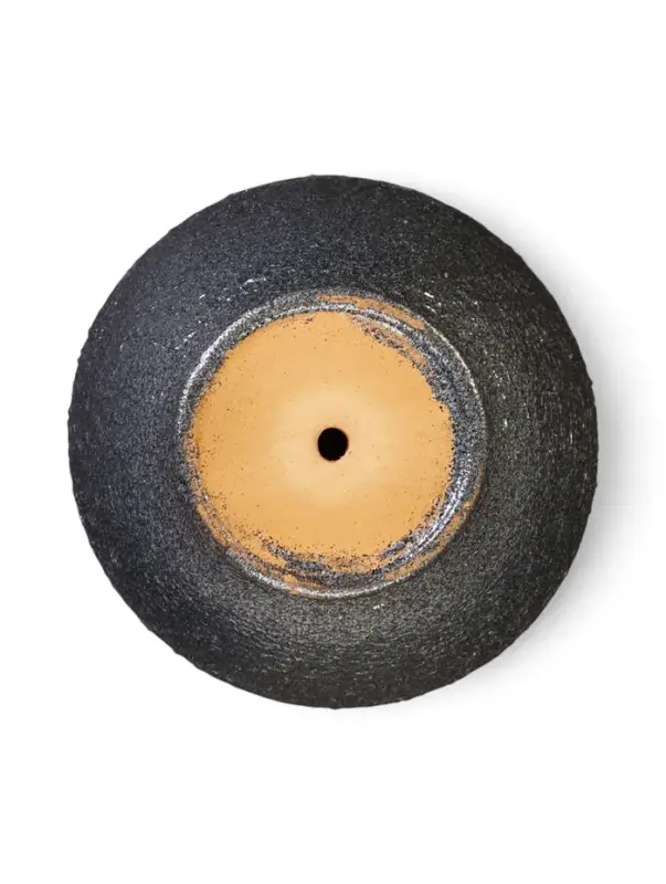 Горшок цветочный с поддоном 2,4 л, керамика "Шагрень" (М)