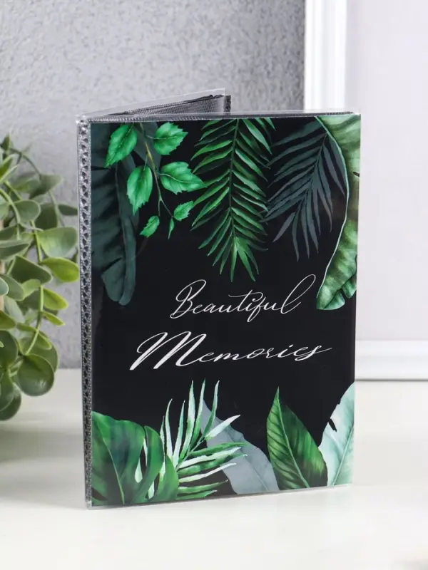 Фотоальбом "Флора" 36ф 10X15см, ПП карм.,мягкая обложка, черные страницы