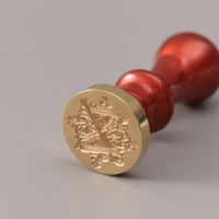 Печать для сургуча с пластиковой ручкой "Буква Z на вензеле" 2,5х2,5х6,3 см