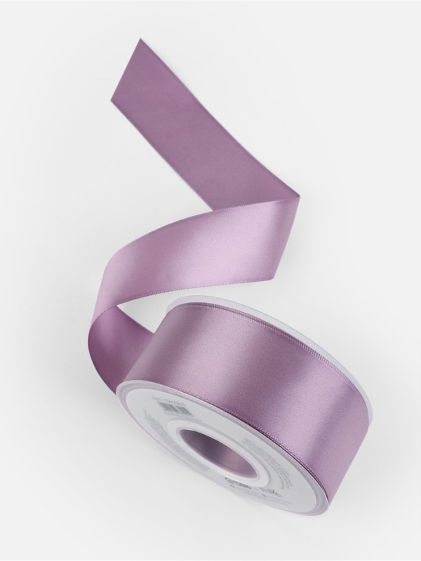 Лента атласная двухсторонняя №0434 38мм*25&plusmn;1м сиреневый TR