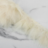 Тесьма с перьями марабу, 8-10 см, 5 &plusmn; 0,5 м, цвет бежевый