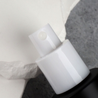 Флакон стеклянный для парфюма, с распылителем, 30 мл, чёрный/бежевый