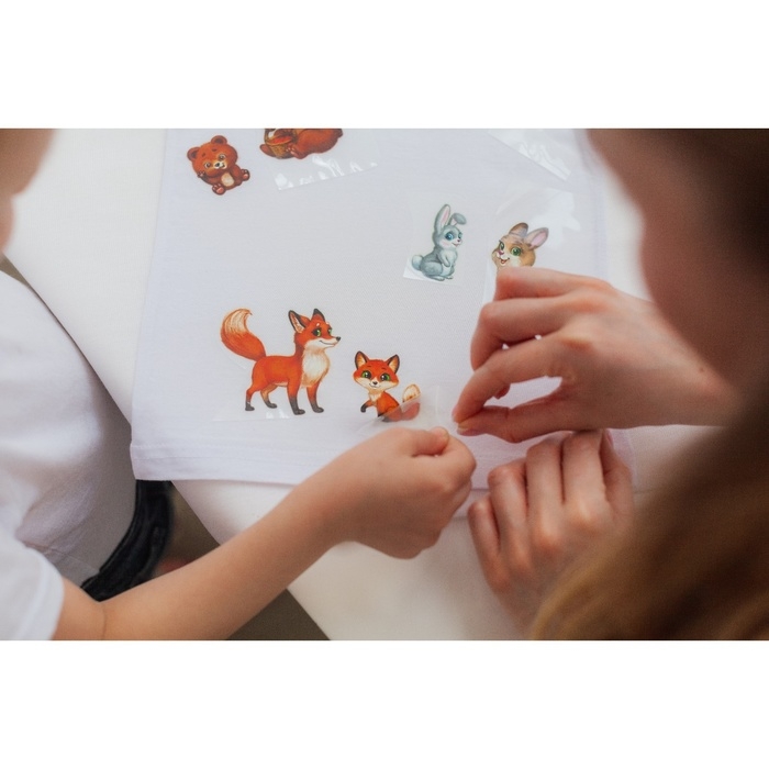 Термотрансфер &laquo;Мамы с малышами&raquo;, 19,5 &times; 21 см, 4 дизайна, цена за 1 лист