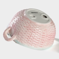 Конфетница &laquo;Зайка&raquo;, 800 мл, 19,5&times;16,5&times;12,5 см, цвет розовый