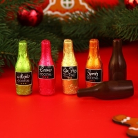 Новый год. Шоколад фигурный HAPPY HOUR, с алкогольной начинкой, ассорти, 13 &plusmn; 1 г