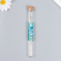 Иглы металл для бисера в стеклянной колбе тонкие набор 10 шт&Oslash; 0,7х120 мм 1,5х1,5х14 см