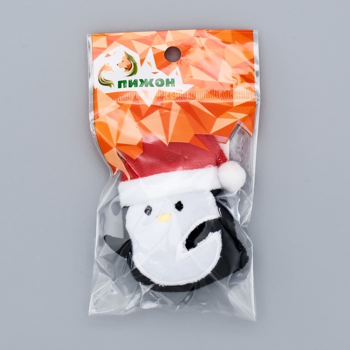 Новый год. Игрушка для кошек с кошачьей мятой "Пингвин", 8 см