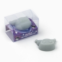 Мялка антистресс &laquo;Подарочек только для тебя&raquo;, серая, 4,4 х 3,5 см