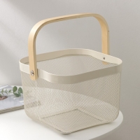 Корзинка универсальная LaDо́m, 26,5&times;25,5&times;18 см, цвет белый