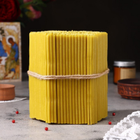 Свечи церковные медовые №100, упаковка 2кг, парафин + медовое масло