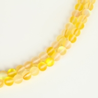 Бусины из натурального камня &laquo;Кошачий глаз&raquo;, набор 46 шт., размер 1 шт. &mdash; 8 мм, жёлтый