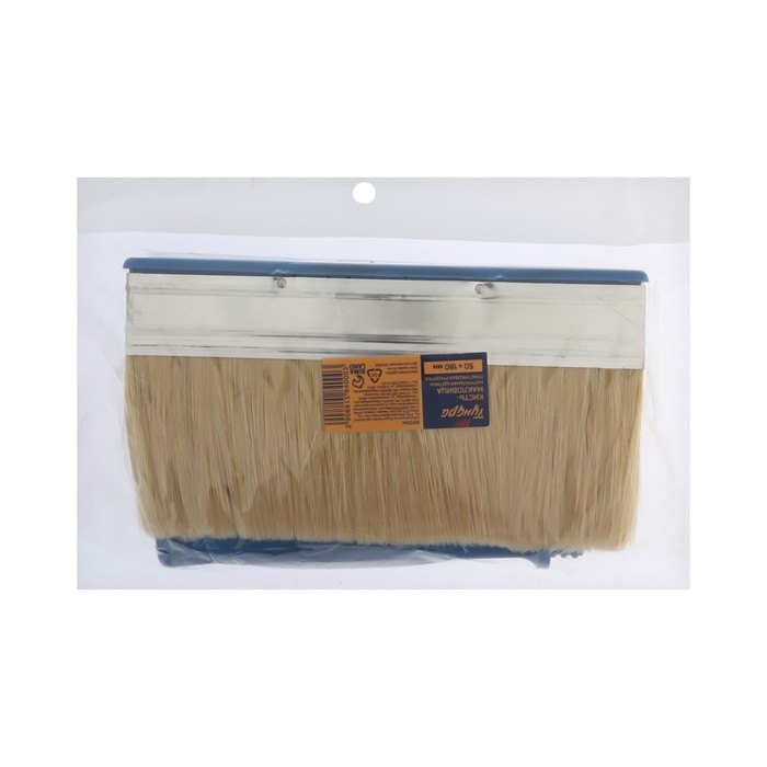 Кисть-макловица ТУНДРА, натуральная щетина, пластиковая рукоятка, 50х180 мм