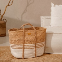 Корзина для белья плетеная SL Home Orden, хлопок, гиацинт, 42&times;24&times;35 см