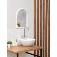 Зеркало в рамке, 49,5&times;39 см, цвет белый