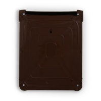 Ящик почтовый, пластиковый, &laquo;Декор&raquo;, с замком, коричневый