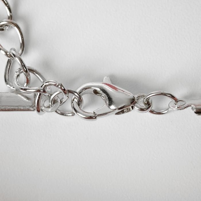 Кулон &laquo;На леске&raquo;, цвет белый в серебре, 30 см