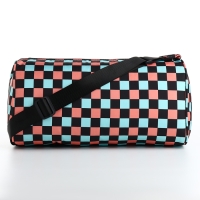 Сумка спортивная на молнии, регулируемый ремень, маленький размер, цвет голубой/розовый