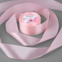 Лента атласная, 50 мм &times; 23 &plusmn; 1 м, цвет пастельно-розовый №43