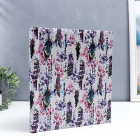 Фотоальбом магнитный 20 листов "Яркие пёрышки" кожзам МИКС 31,5х27,5х2 см